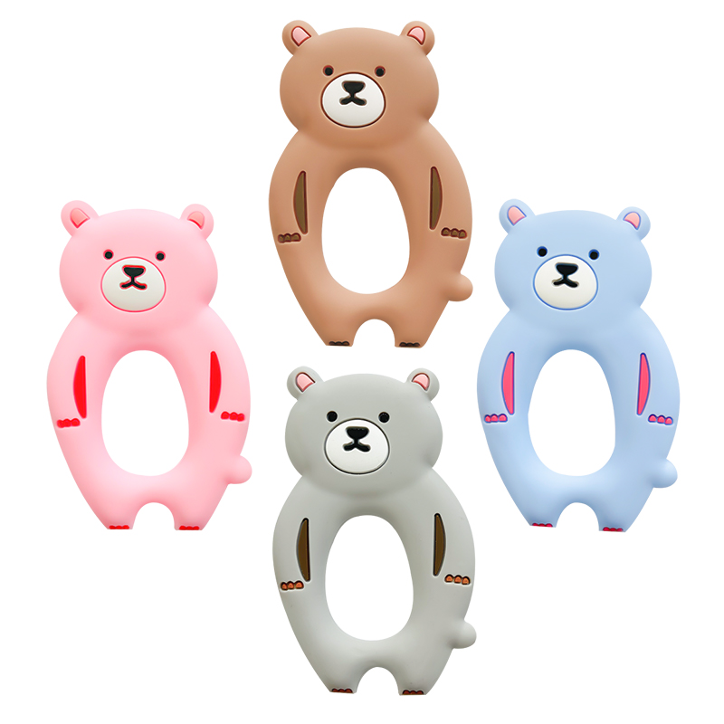 Baby Products Expo - 1pcs Silicone Bear Teether Rodent Baby