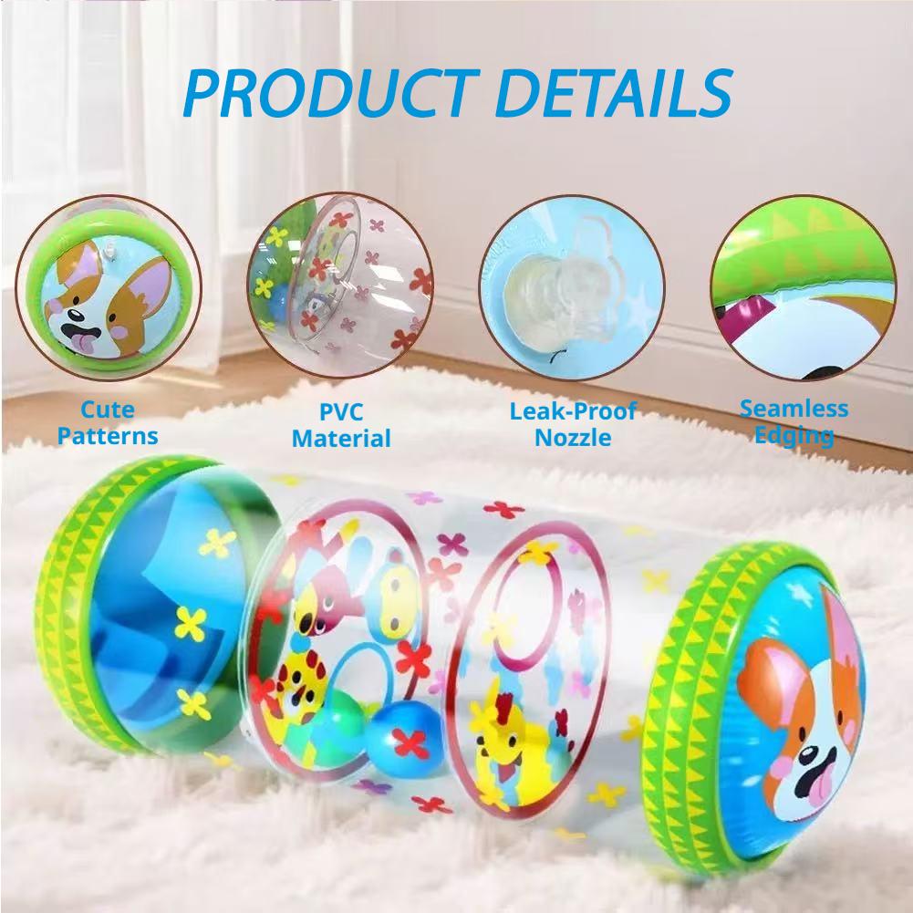 Baby Products 1 Year - Inflatable Baby Crawling Roller Toy With