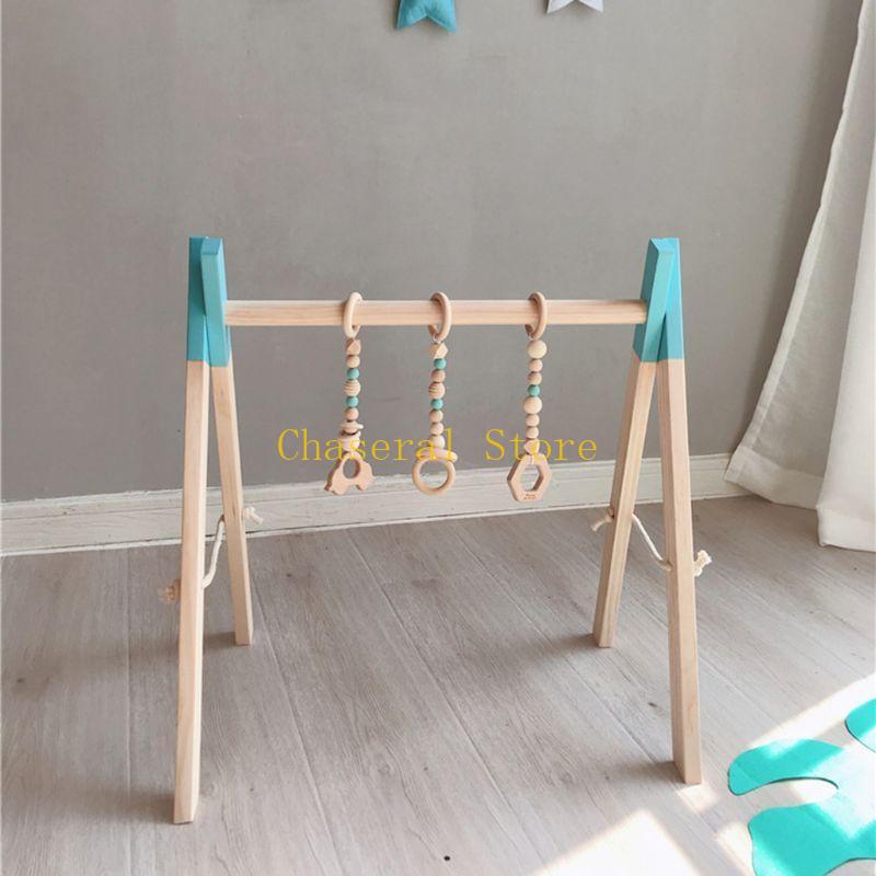 E7CE Nordic Simple Wooden Chil - Baby Swing Bouncer ulasan dan harga