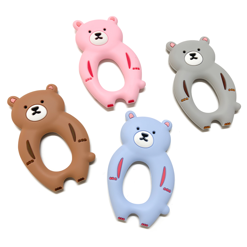 1pcs Silicone Bear Teether Rod - Baby Products Expo ulasan dan harga