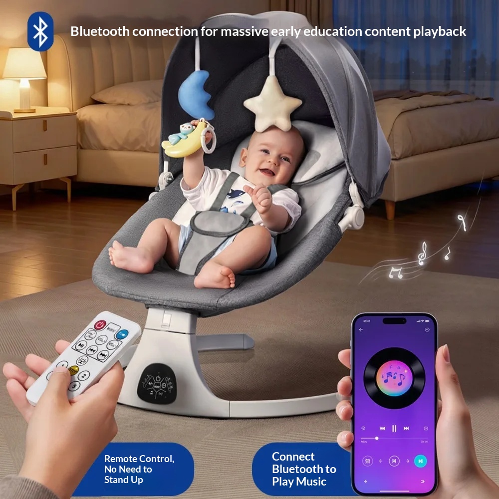 Electric Baby Rocking Chair wi - Baby Swing Bouncer ulasan dan harga