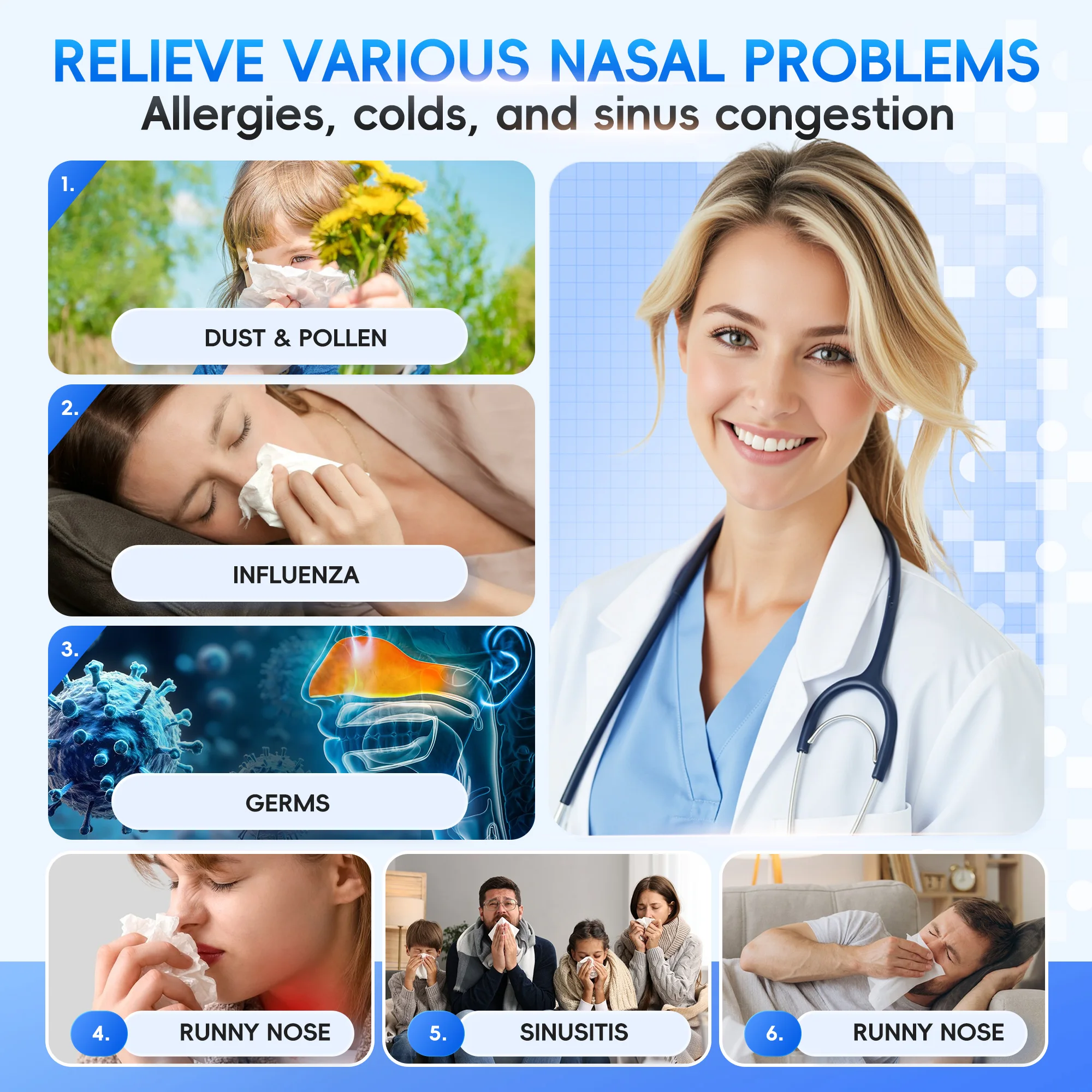 Nasal Irrigation System Sinus  - Nasal Aspirator ulasan dan harga