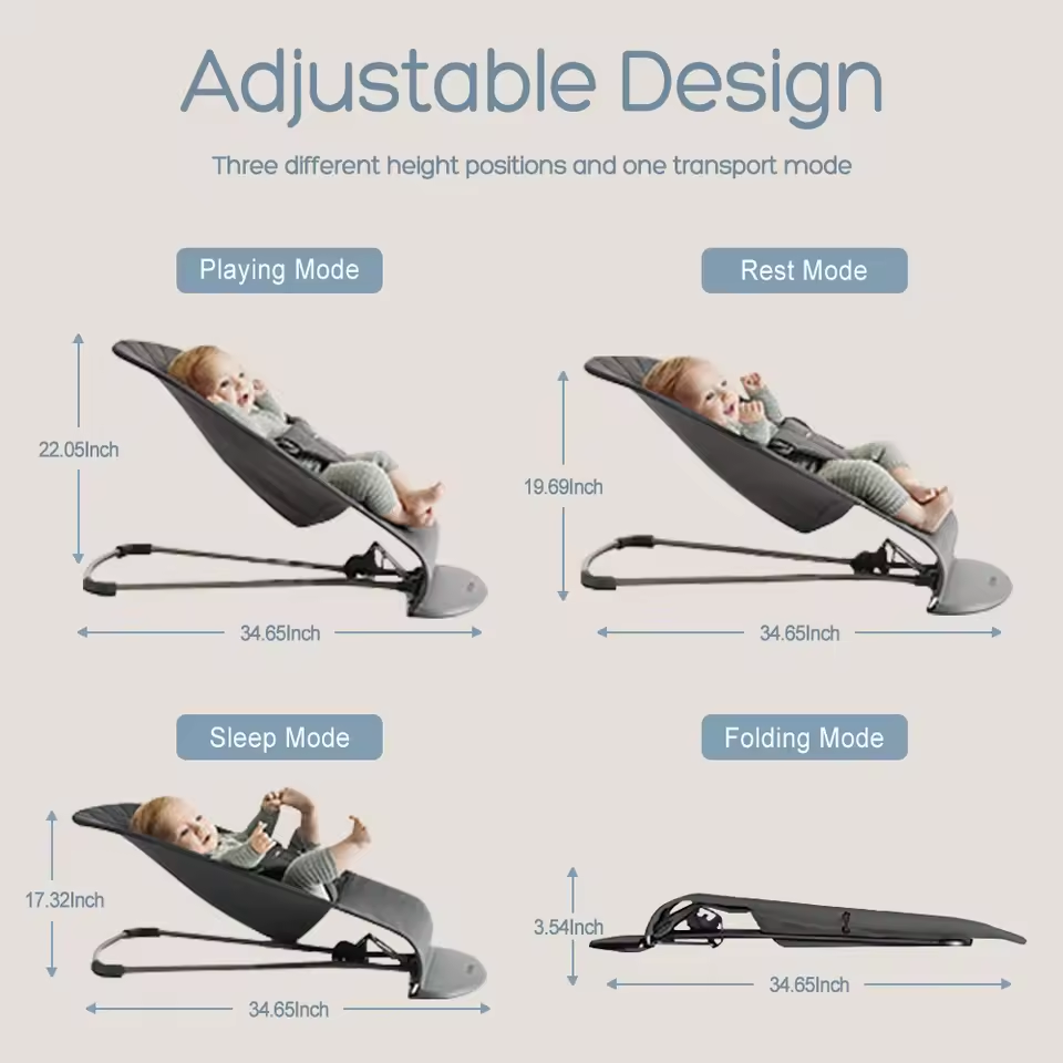 Foldable Baby Rocking Chair wi - Baby Swing Bouncer ulasan dan harga