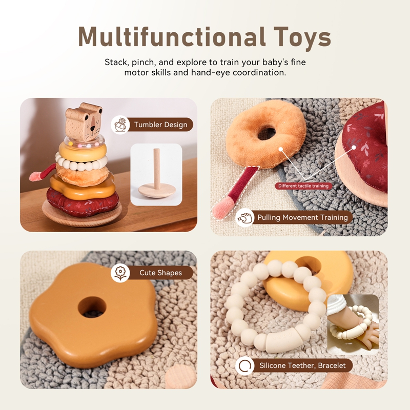 0-12 Months Cotton Rattle Toys - Baby Products Newborn ulasan dan harga