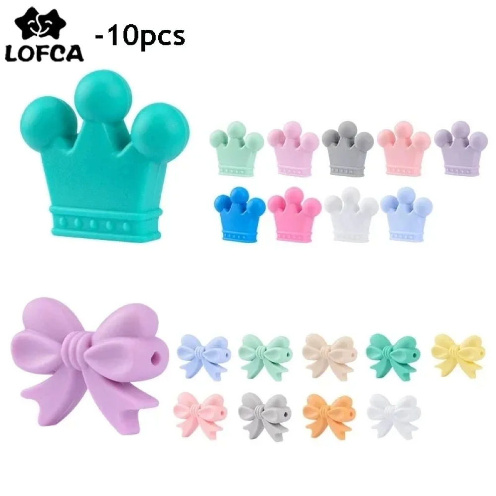 LOFCA 10pcs/lot Silicone Crown - Baby Products Expo ulasan dan harga